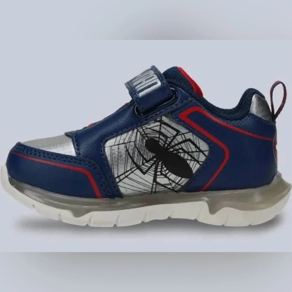 Marvel Spider-Man Kids Sneakers - Navy and White Size 12 New